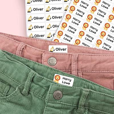 Name Labels Set for Daycare, Clothes & Items (50), No-Iron Labels