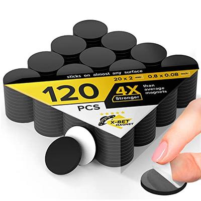 X-bet Magnet Flexible Magnetic Strip - 1 inch x 10 Feet Magnetic Tape with Strong Self Adhesive - Perfect Magnetic Roll for Photo DIY and Craft Projec