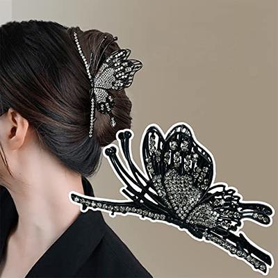 Camellia Claw Clip, Bow Hair Claw, Rhinestone Clips For Women, Chinese  Large Hairpin Gift - Yahoo Shopping