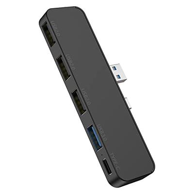 PS5 Console USB HUB, PS5 Extender 5 Port High-Speed Transmission Expansion  Adapter Converter Splitter With 4 USB + 1 USB Charging Port + 1 Type C 3.1  Port for PS5 Drive Version & Digital Version 