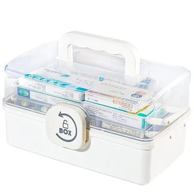 Large Capacity Medicine Box 3 Layers Family Medicine Organizer