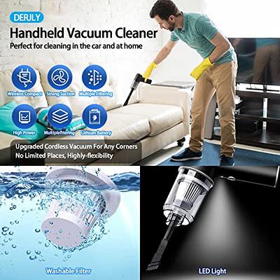 120W Portable Cordless Handheld Car Vacuum Cleaner Wet&Dry Duster