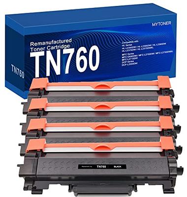 Kogain Compatible Toner Cartridge Replacement for Brother TN760 TN-760  TN730 TN-730 High Yield Work with HL-L2350DW HL-L2370DWXL MFC-L2710DW  DCP-L2550DW HL-L2395DW MFC-L2750DW Printer, 2 Pack 