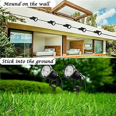 4 Pack 5W Waterproof LED In Ground Well Lights Low Voltage Landscape  Lighting