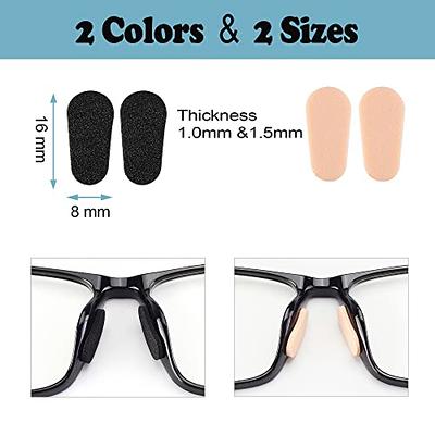 16 Pairs Eyeglasses Nose Pad Adhesive Silicone Nose Pad Eyewear Nose Pad