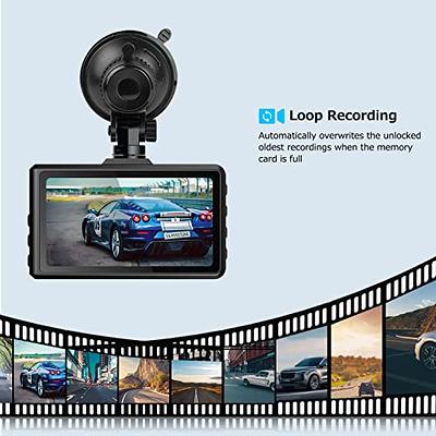 Orskey Dash Cam for Cars Front and Rear 1080p Full HD in Car Camera Dual Lens Dashcam for Cars 170 Wide Angle with Loop Recording and G-Sensor