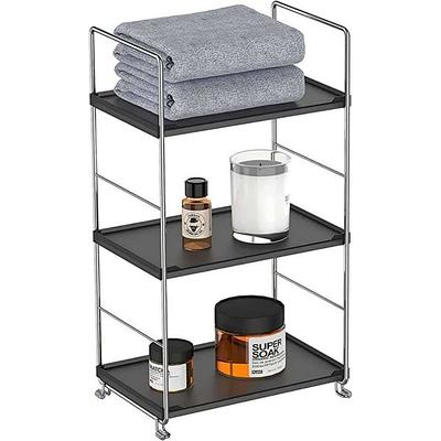 Dyiom Corner Bathroom Organizer, Freestanding, Shower Caddy, in Black