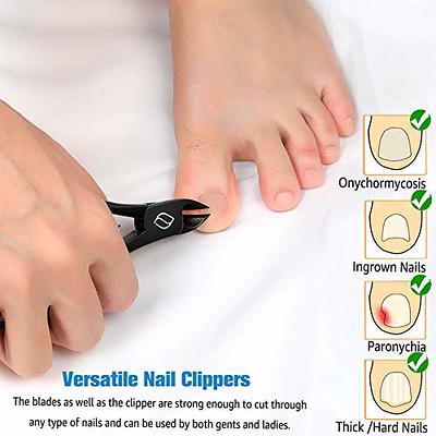 FERYES Precision Toenail Clipper for Thick or Ingrown Toenails, 4R13  Stainless Steel Nail Cutter, Manicure Pedicure Clipper - BLACK - Yahoo  Shopping