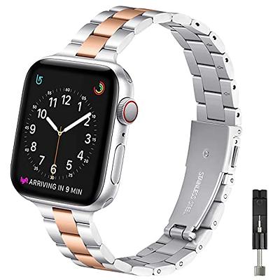 For Apple Watch Series 9 8 7 6 5 4 3 SE Slim Milanese Stainless
