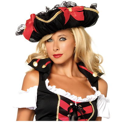 Blackbeard Pirate Hat Costume Accessory