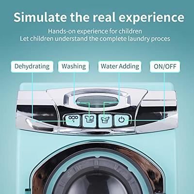 Washer Dryer - Realistic Pretend Play Appliance for Kids, Interactive Toy Washing Machine Laundry Accessories, Unique Toy, Ages 3+, Size: 1Set, Blue