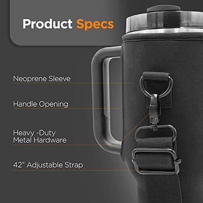 Fitted Sling Bag for Stanley 40 oz Tumbler with Handle, Protective Sleeve  Replacement Cover with Shoulder Strap, 40oz Adventure Quencher Cup  Accessories (Fits H2.0 FlowState with Straw Lid (Neoprene) - Yahoo Shopping