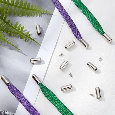 Micro Traders 24 Sets Metal Aglets Shoelace Tips with Screws Shoelace Head  & Cords End Metal Aglet Replacement Tips for Sneakers Hoodies Bungee Cords