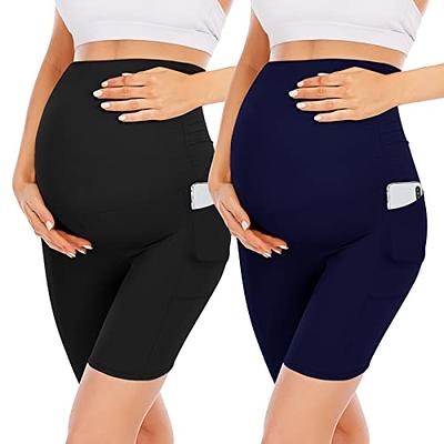 YOLIX 2 Pack Plus Size Leggings with Pockets for Women, High Waisted Tummy  Control Soft Black