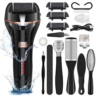 Aoibox 17-Piece Electric Foot Callus Remover with Vacuum Foot Grinder  Rechargeable Foot File Dead Skin Pedicure Machine SNSA10IN139 - The Home  Depot