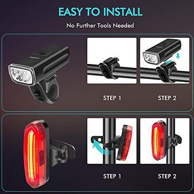  Wind&Moon Smart Sensing Bike Tail Lights for Night Riding,  Brake Sensing Bicycle Rear Light, IP66 Waterproof USB Rechargeable 6 Light  Modes Options, Cycling Taillight Safety Warning Accessories : Sports &  Outdoors