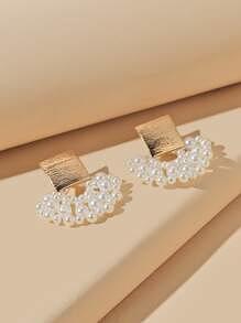 Pearl Decor Earrings 