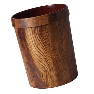 Country Kitchen Trash Can, Wood Trash Bin, 13 Gallon Trash Bin