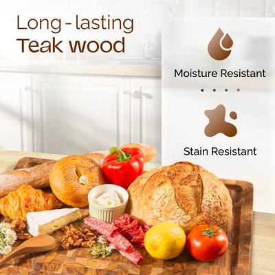 Teakhaus Smart End Grain Cutting & Carving Board