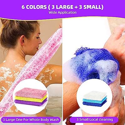 Kitcheniva Ultra Soft Exfoliating 2 PCS Bath Sponge - White +