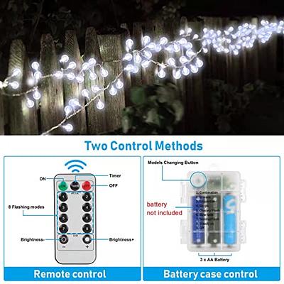 Globe String Lights, 33 Feet 100 Led Fairy Lights Plug In, 8 Modes With  Remote Mini Globe Lights For Indoor Outdoor Bedroom Party Wedding Garden  Chris