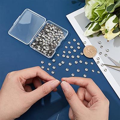 50pcs Flower Shaped Metal Bead Caps Jewelry Making End Caps Spacers  Findings, 