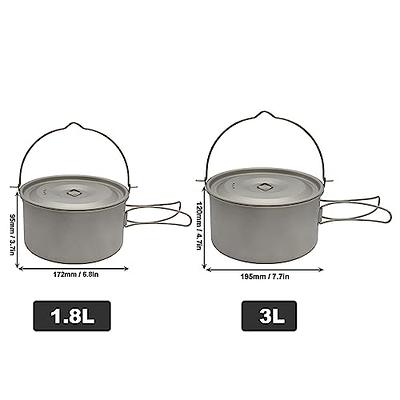 COOK'N'ESCAPE Titanium Cooker Pot Hanging Pot Mug Cup Outdoor