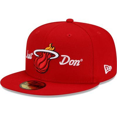 Men's New Era x Just Don Red Miami Heat 59FIFTY Fitted Hat - Yahoo Shopping