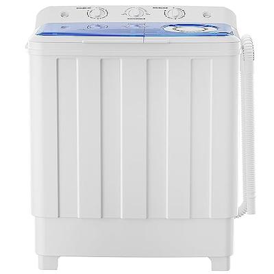 Giantex Washing Machine Semi-automatic, Twin Tub Washer with Spin Dryer,  26lbs Capacity, Built-in Drain Pump, Portable Laundry Washer, Compact  Washing Machine for Apartment, Dorm and RV (White+Gray) - Yahoo Shopping