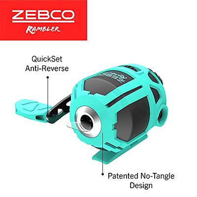 Zebco Roam Spinning Reel and Fishing Rod Combo, 6-Foot Fiberglass Fishing  Pole, Split ComfortGrip Handle, Soft-Touch Handle Knob, Size 20 Reel,  Changeable Right- or Left-Hand Retrieve, Green,Blue - Yahoo Shopping