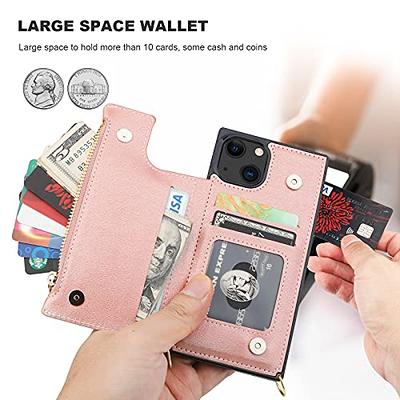  Bocasal Crossbody Wallet Case for iPhone Xr, RFID