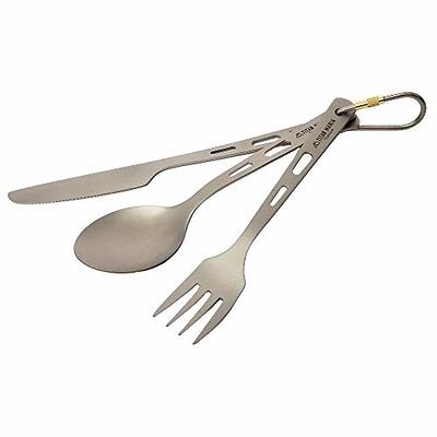 Titanium Cutlery Set: Spoon, Fork & Knife