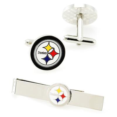 Denver Broncos Cufflinks and Tie Bar Gift Set