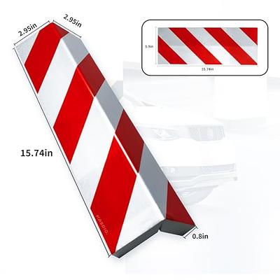 Garage Wall Protector Car Door Protector With Adhesive Garage Parking Aid  Red And White Warning Strip Increase Daytime Visibilit