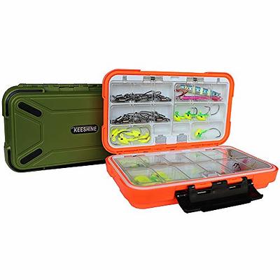 KEESHINE SMALL Fishing Tackle Box, Floating Storage Box, Double-Sided  Fishing Lure Box with Adjustable Dividers Storage Jewelry Organizer Making  Kit Container for Lure Hook Beads Earring Tool(Orange) - Yahoo Shopping