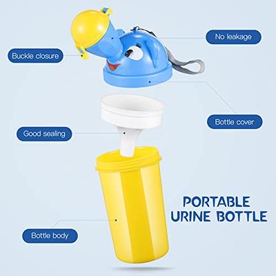 ONEDONE Pee Cup for Kids Portable Urinal Travel Urinal Baby Child Toddler  Pee Bottle Potty Emergency Toilet for Camping Car Travel and Kid Potty Pee