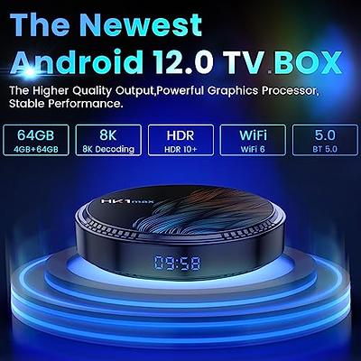 EASYTONE 2023 Newest Android TV Box 12.0, Android Box TV 4GB 64GB Allwinner  H618 Quad core 6K TV Box with 2.4/5GHz Dual-WiFi 6K UHD WiFi 6 BT5.0