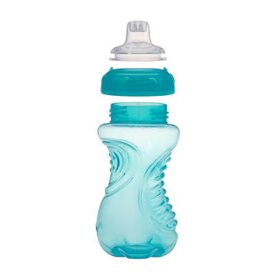 Nuby No-Spill Grip N' Sip Blue Soft Spout Sippy Cup, 8 fl oz 