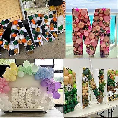 2FT Letter A Mosaic Balloon Frame Letter DIY Fillable Letters Kit for  Birthday Party Wedding Backdrop Decor - Yahoo Shopping