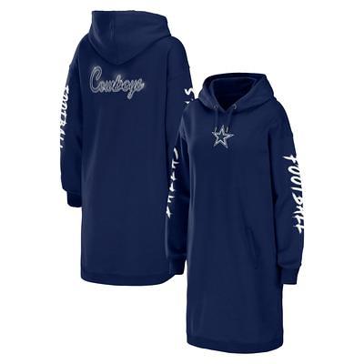 Women's WEAR by Erin Andrews Navy Dallas Cowboys Hoodie Dress - Yahoo  Shopping