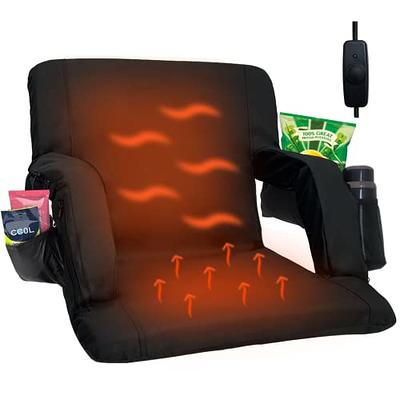 Besunbar 1pcs Stadium Seat for Bleachers with Back Support and Wide Padded Cushion  Stadium Chair - Includes Shoulder Strap and Cup Holder, Black - Yahoo  Shopping