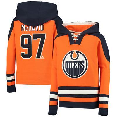 Youth Edmonton Oilers Connor McDavid Blue Player Name & Number T-Shirt