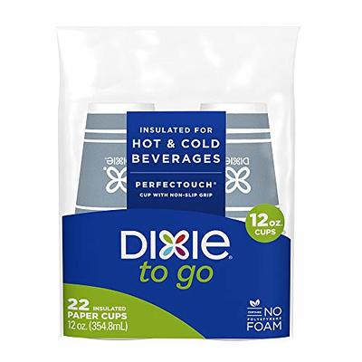 Dixie To Go Paper Hot Cups, 12 oz, 66 Count 