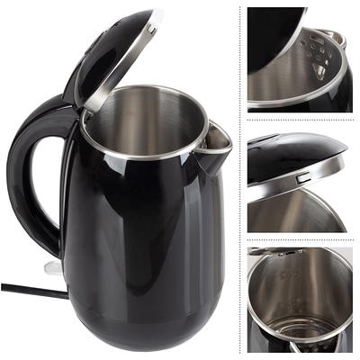 Retro Electric Kettle 1.8L, Stainless Steel Portable Fast Boiling