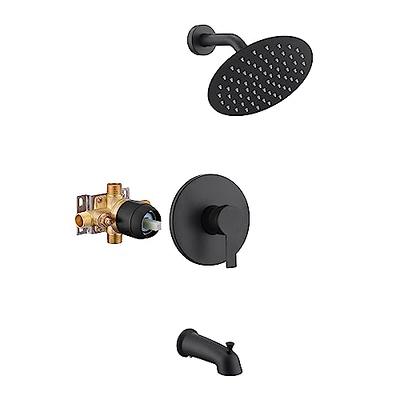 Dyiom Shower Caddy Over Shower Head, Rustproof & Waterproof Shower Shelf with 4 Movable Hooks, in Black