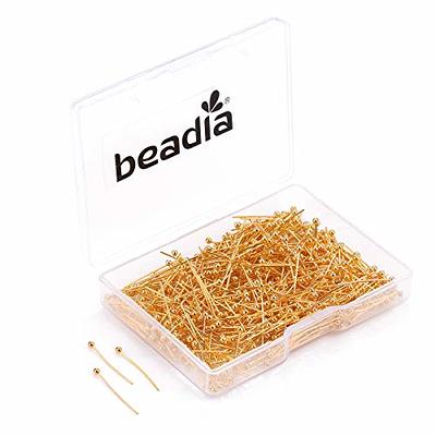 BEADIA Ball Head pins Gold for DIY Jewelry Making 20mm 600pcs - Yahoo  Shopping