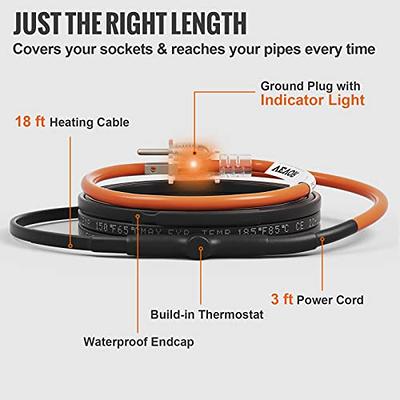 Easy Heat Freeze Free 100 Ft. 120V Self-Regulating Pipe Heating Cable -  Carr Hardware