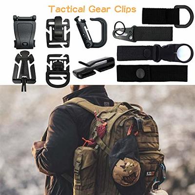 42pcs Durable Molle Clips Attachments Set, Bag Strap Backpack Kits - D-  Clips, Buckles, Straps, Hooks for Outdoors Travel 