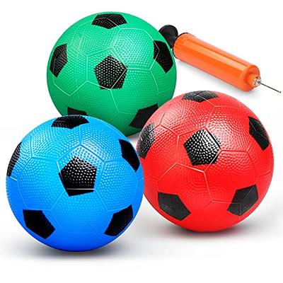 Anzmtosn 6 Small Kids Soccer Rubber Balls Sports Toys, Indoor