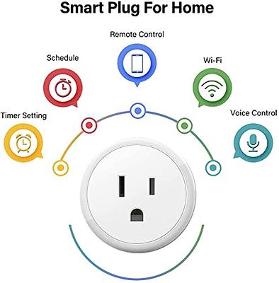 Mini Smart Plug - Wi-Fi Outlet Socket Compatible with Alexa, Echo and  Google Home for Christmas Lights, APP Remote Control, Schedule Timer  Function, 2.4G WiFi Only (1 Pack) - Yahoo Shopping